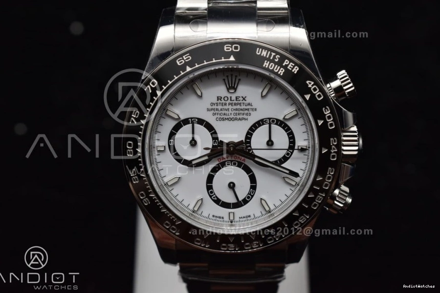 Factory In Dial 126500 SBF White FreshLook Rolex Steel 904L VS 1054 SL4801 1:1 Daytona Movement 0825